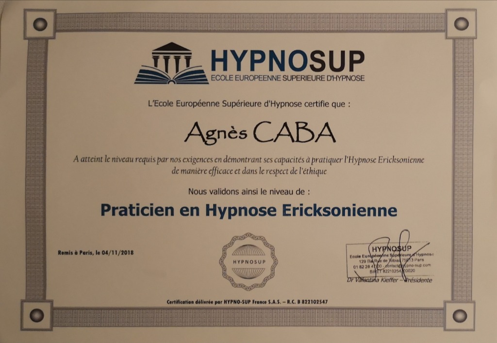 photo diplome Agnès Caba