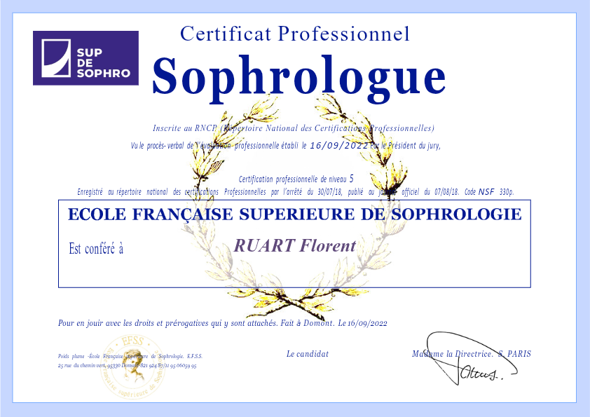 photo diplome Florent Ruart