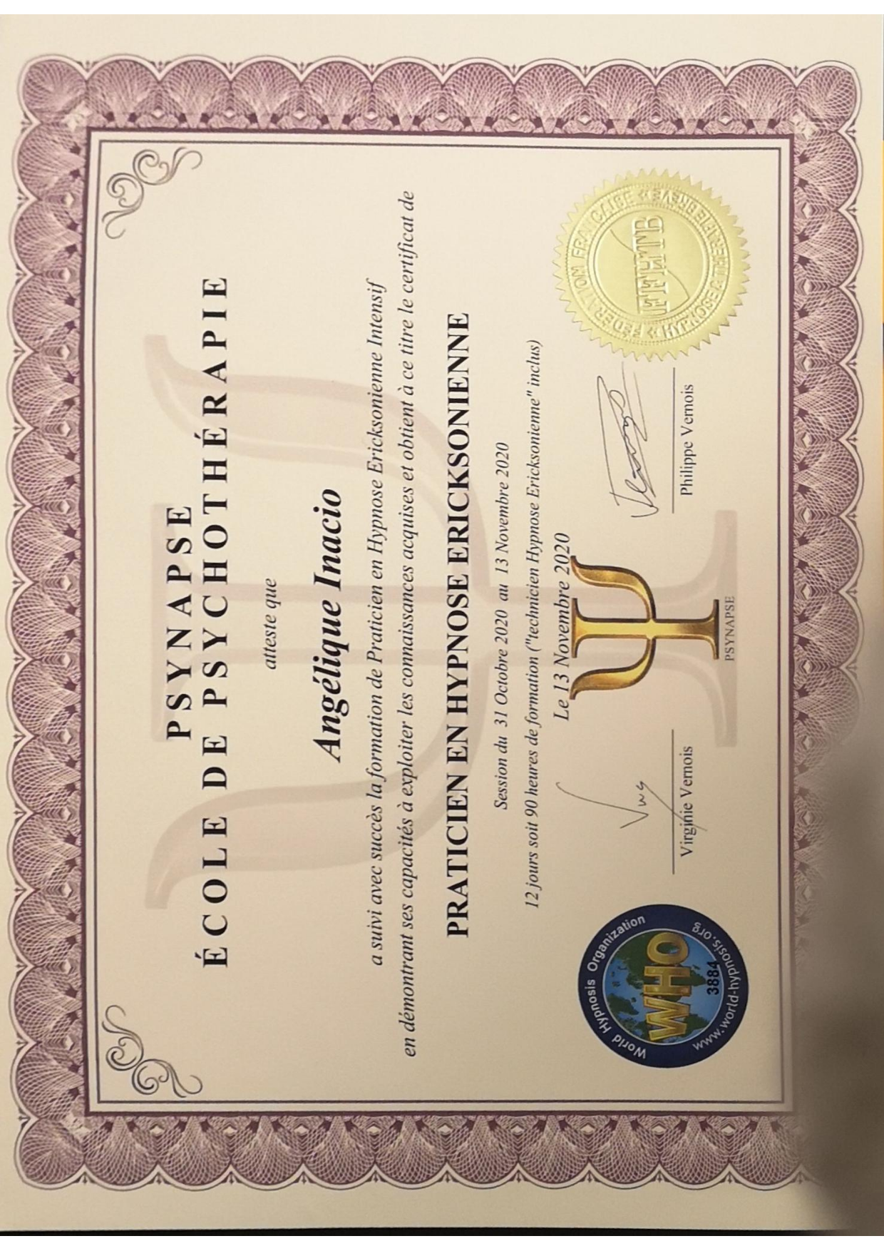 photo diplome Inacio