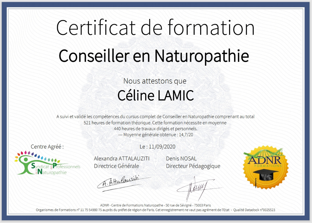 photo diplome Naturhaw