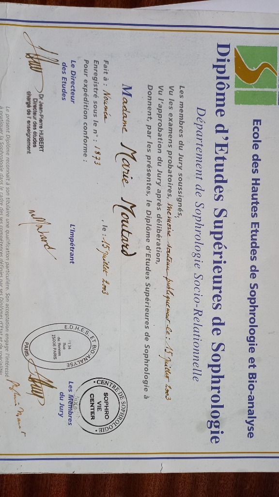 photo diplome Marie Moutard