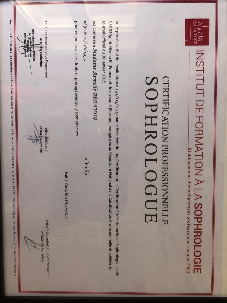 photo diplome Armelle Béraudy