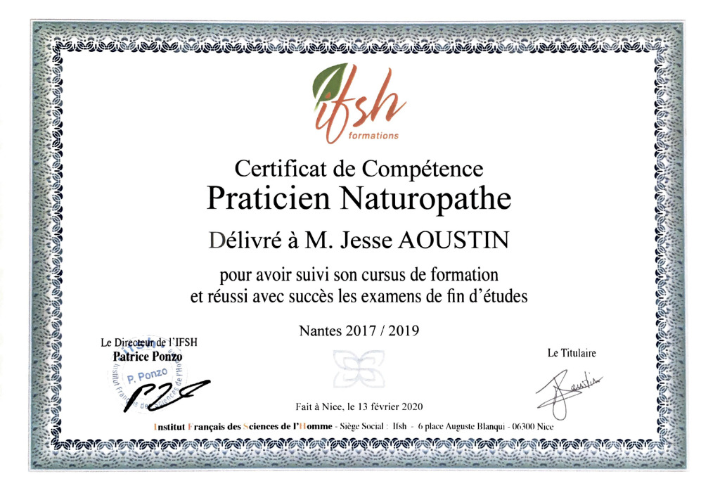 photo diplome Jesse Aoustin