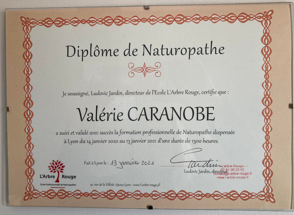 photo diplome Valérie CARANOBE