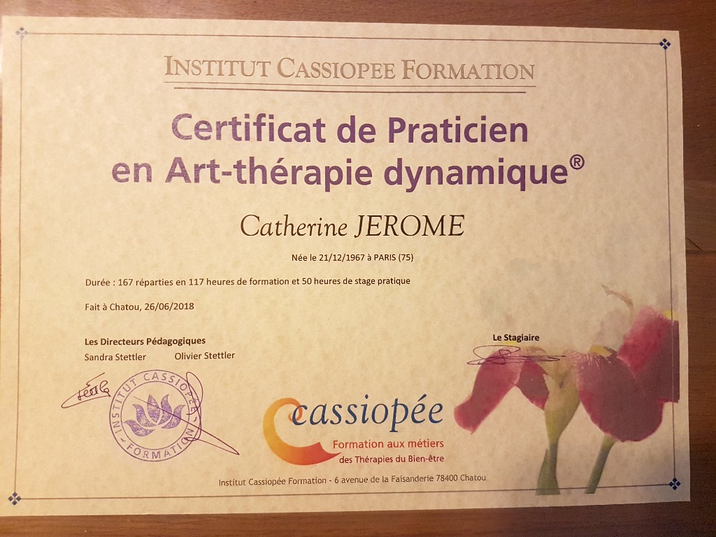 photo diplome Catherine Jerome