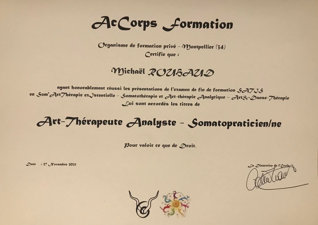 photo diplome Michael ROUHAUD