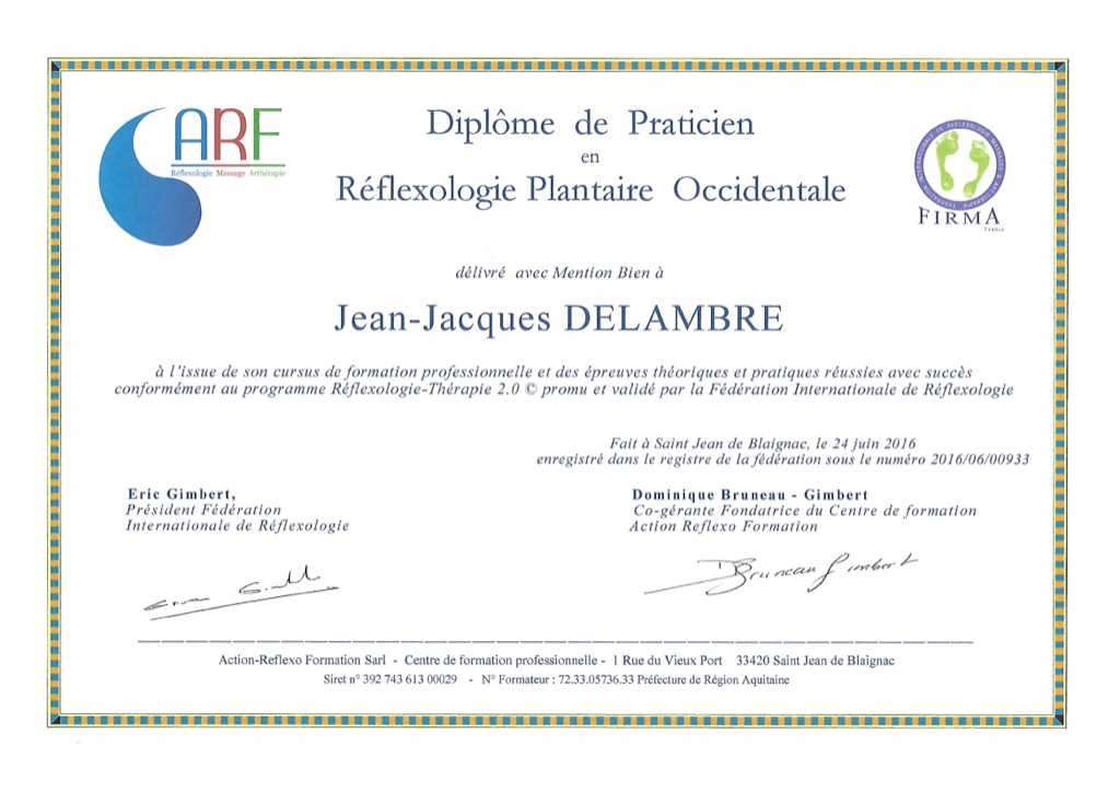 photo diplome Jean-Jacques Delambre 