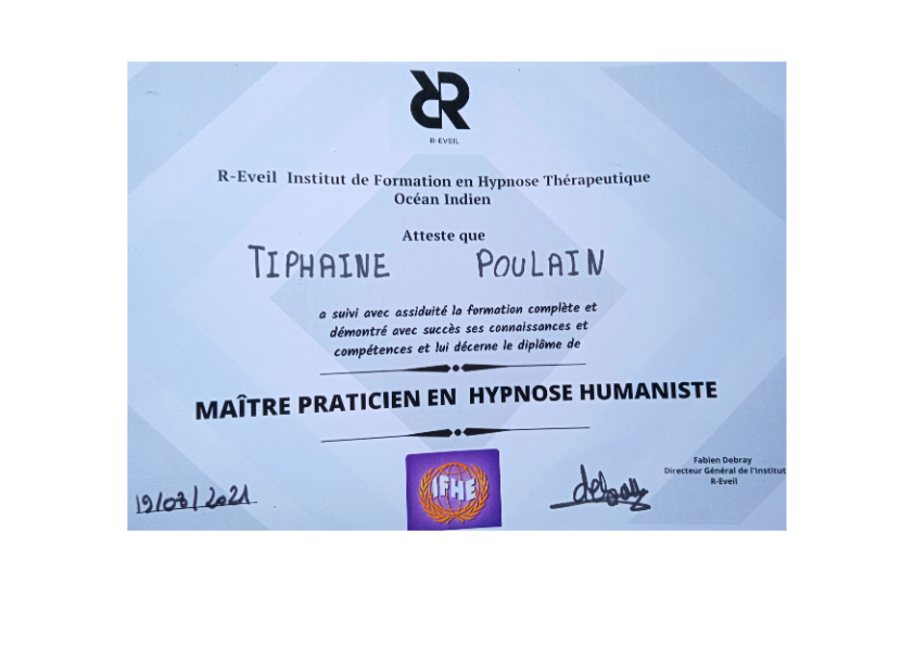 photo diplome Tiphaine Poulain