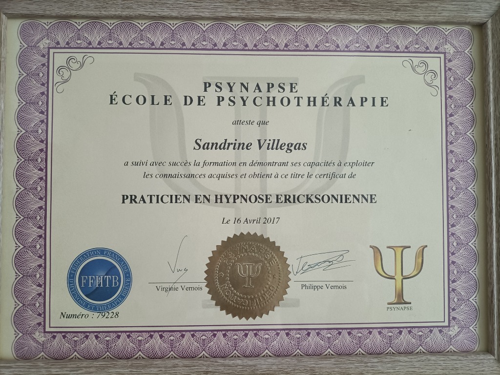 photo diplome Sandrine Villegas
