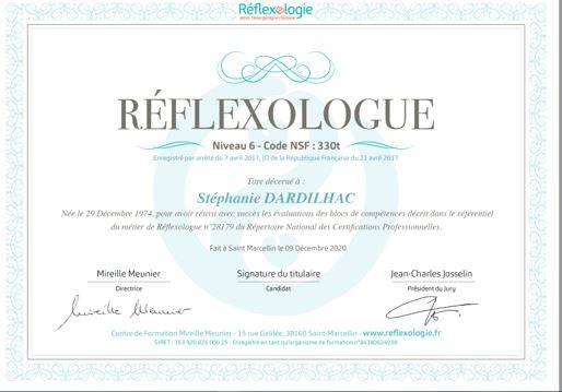 photo diplome Stéphanie Dardilhac