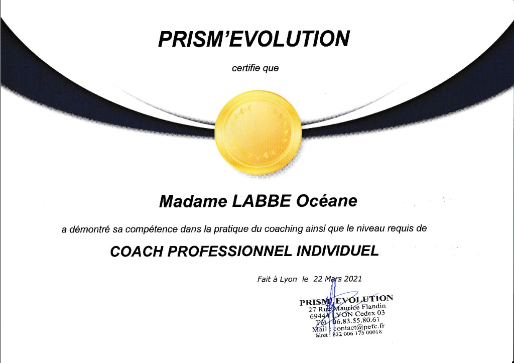 photo diplome Océane LABBÉ