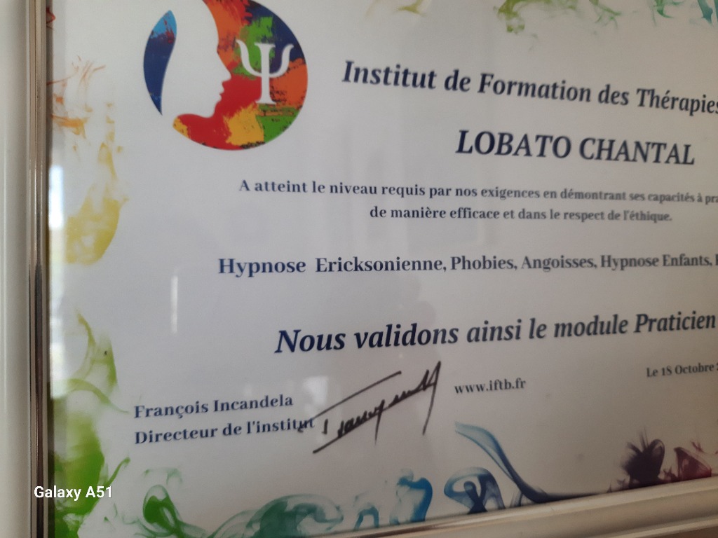 photo diplome CHANTAL LOBATO