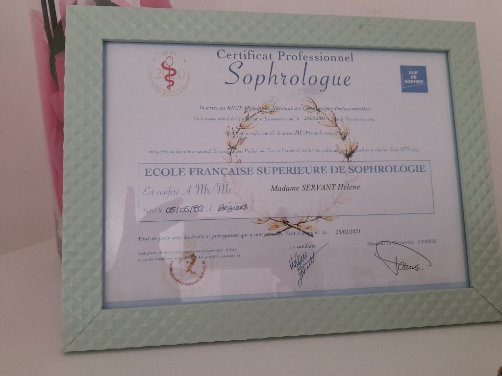 photo diplome Helene SERVANT 