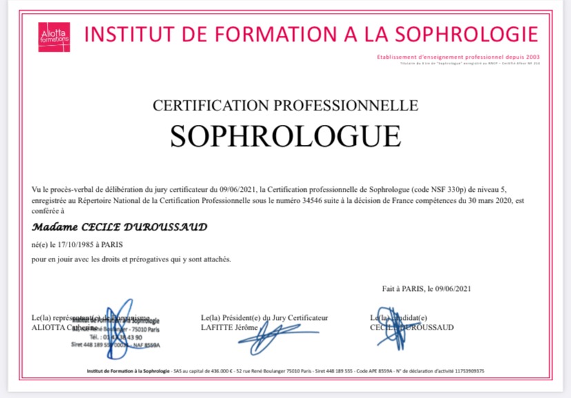 photo diplome DUROUSSAUD CECILE