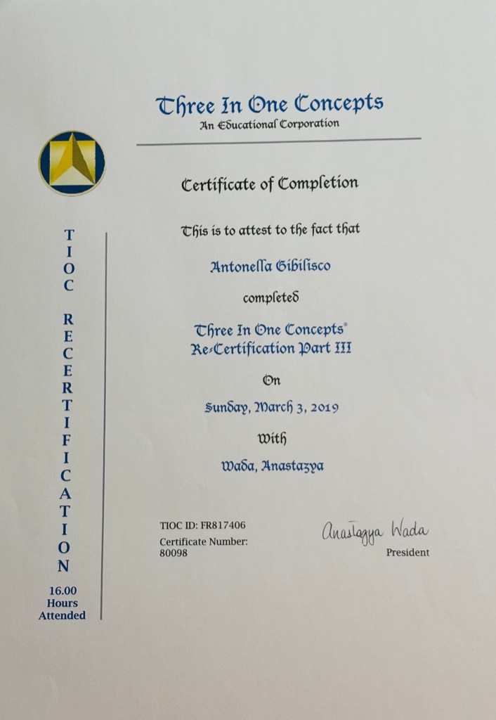 photo diplome Antonella Gibilisco