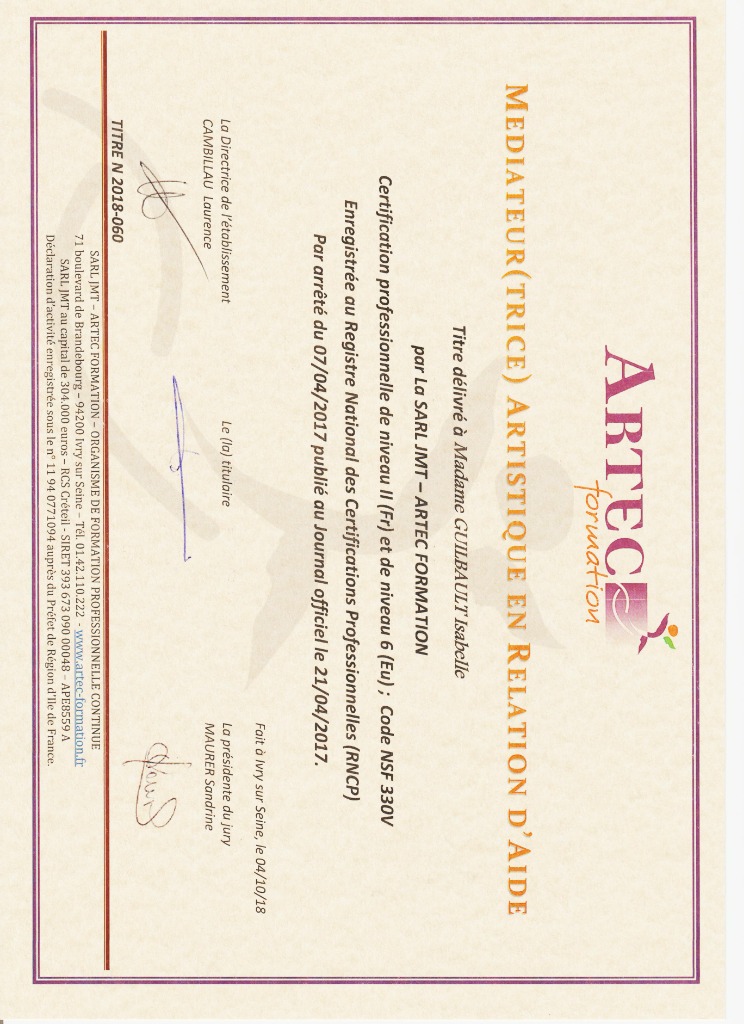 photo diplome Envolée Créative