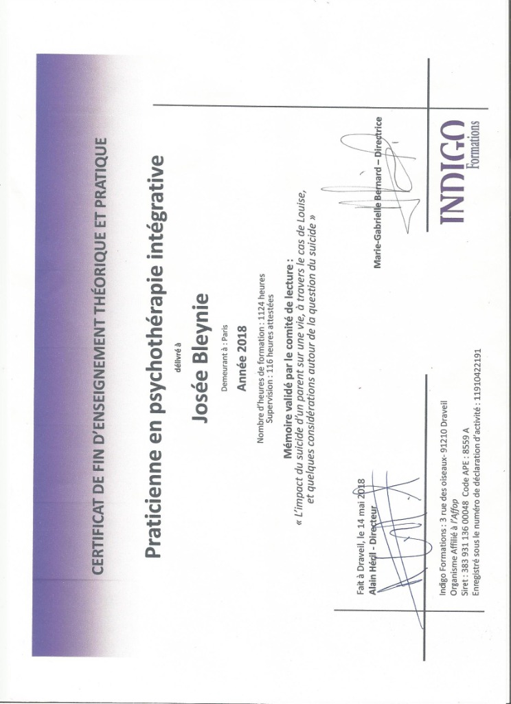 photo diplome BLEYNIE