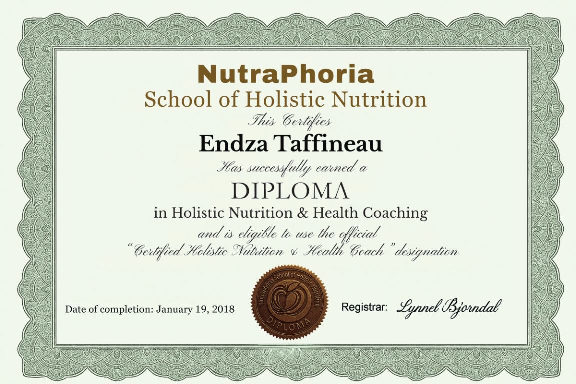 photo diplome Endza Taffineau