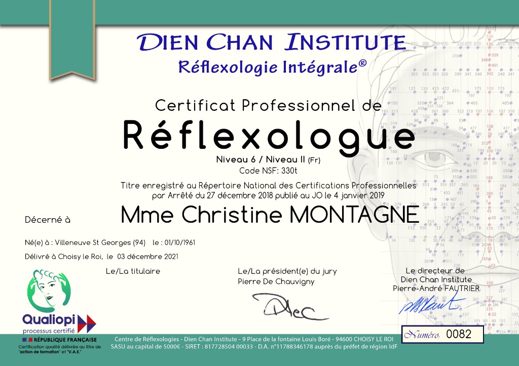 photo diplome Christine Montagne 