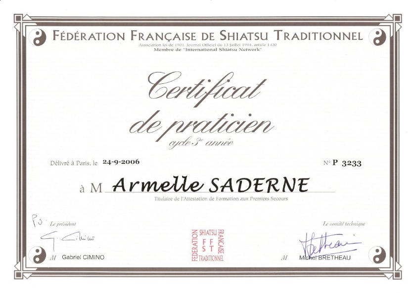 photo diplome Armelle Saderne