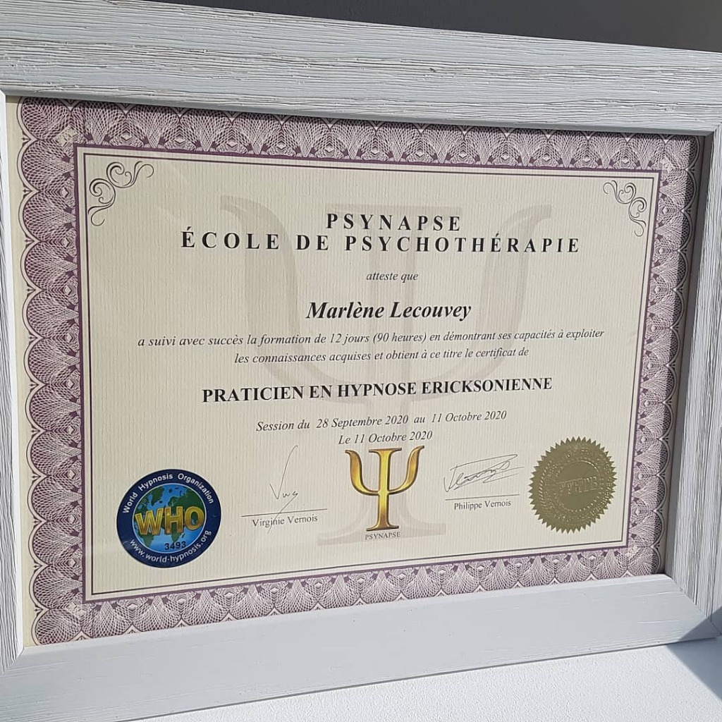 photo diplome Marlène Lecouvey