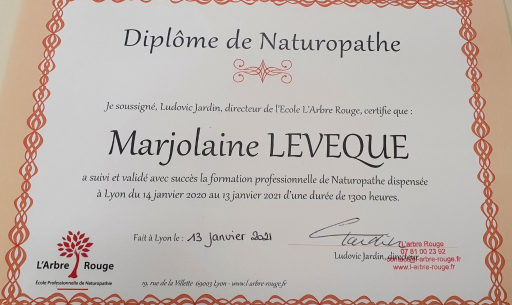 photo diplome Marjolaine Lévêque