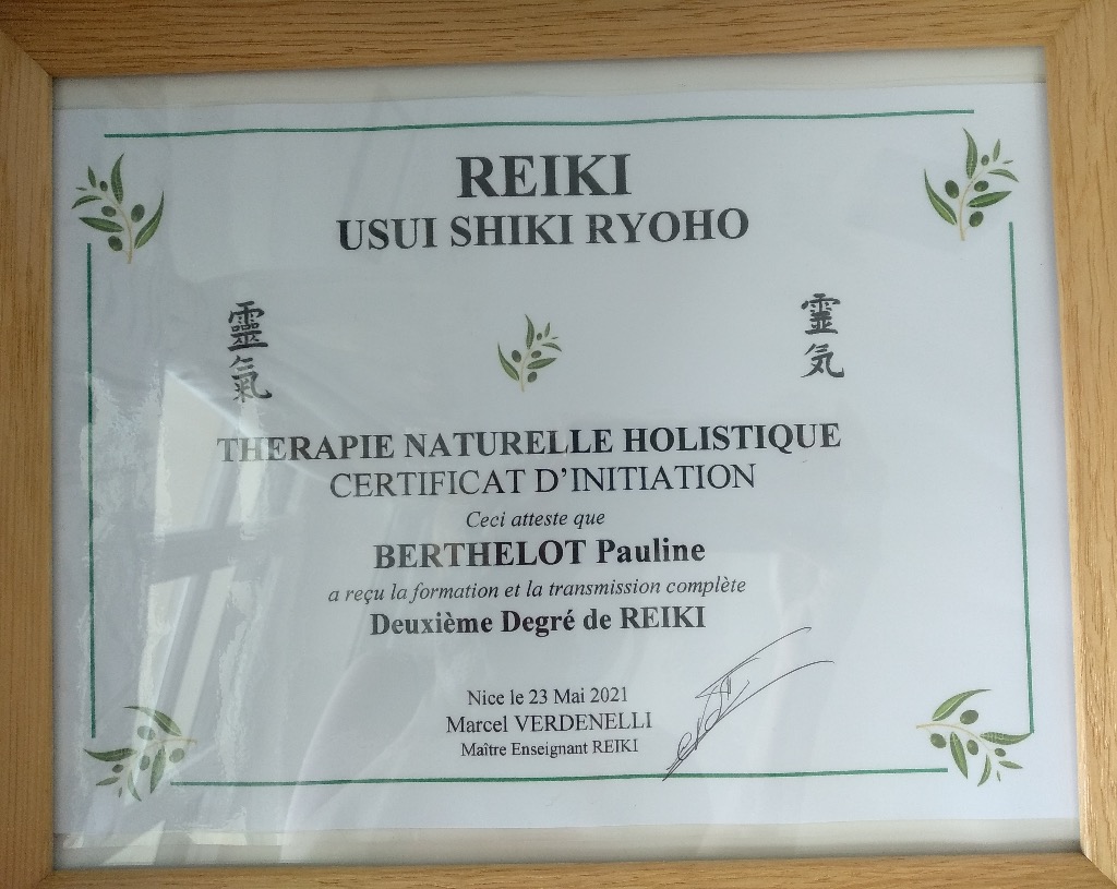 photo diplome Pauline Berthelot