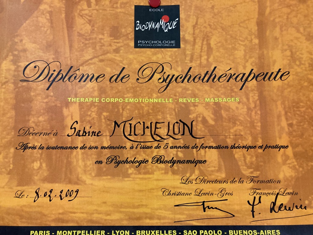 photo diplome Sabine Michelon