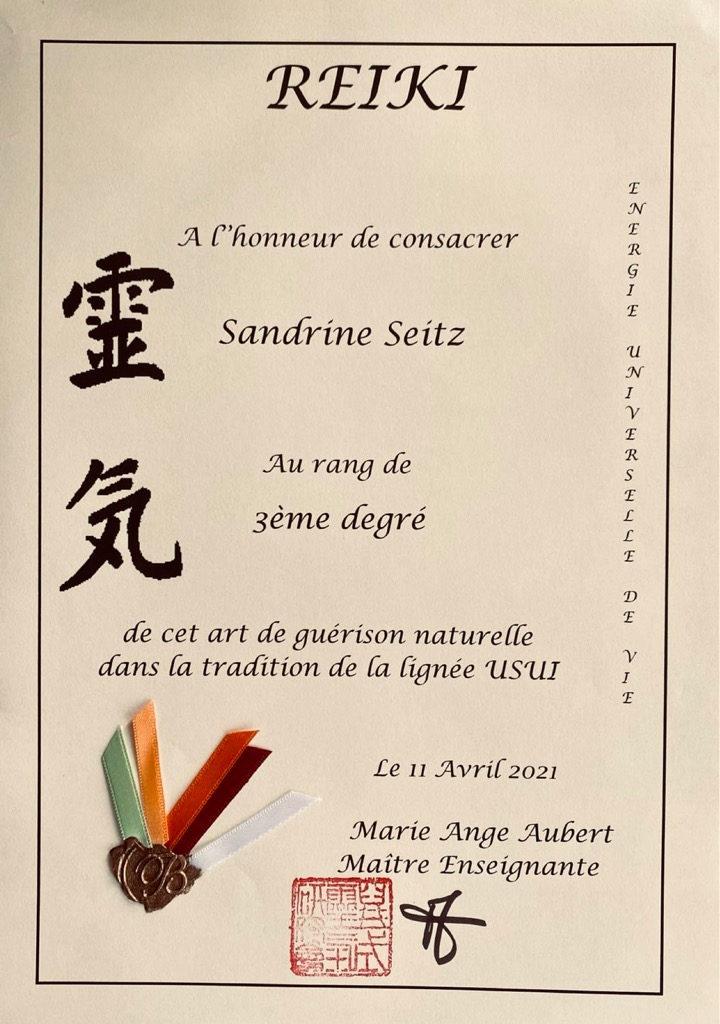 photo diplome Sandrine Grossmann Seitz