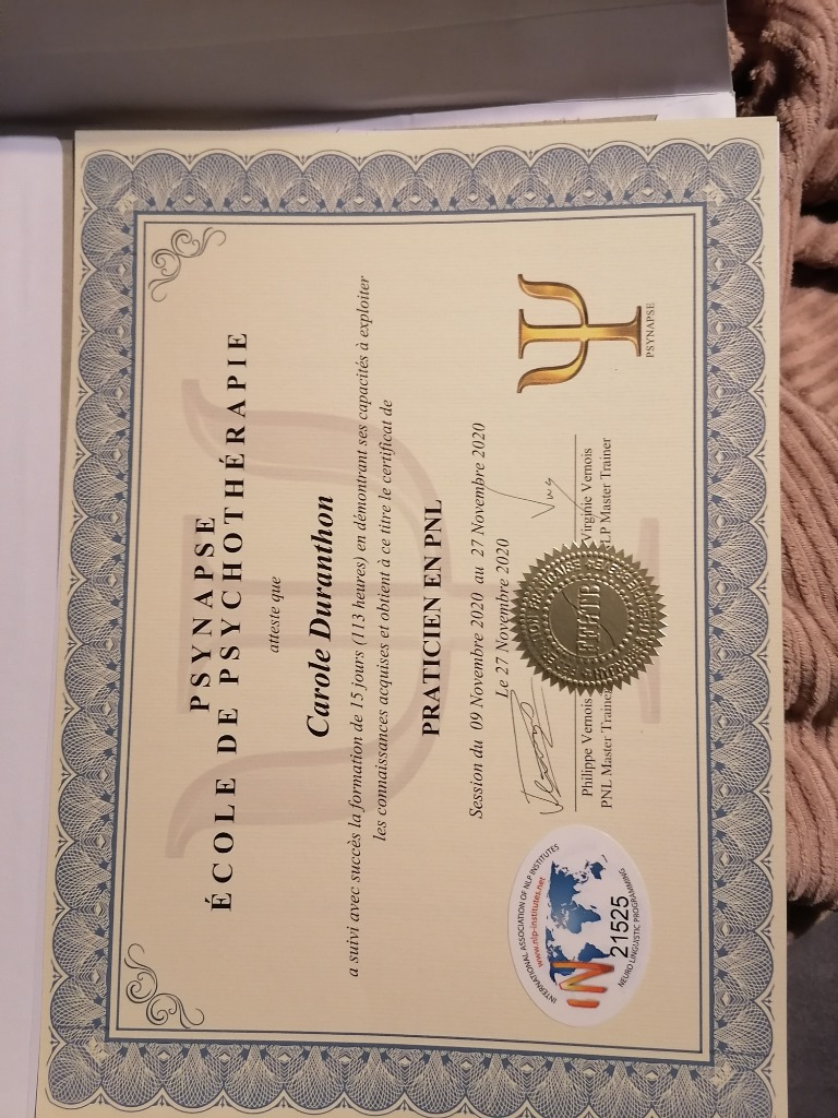 photo diplome Carole Duranthon