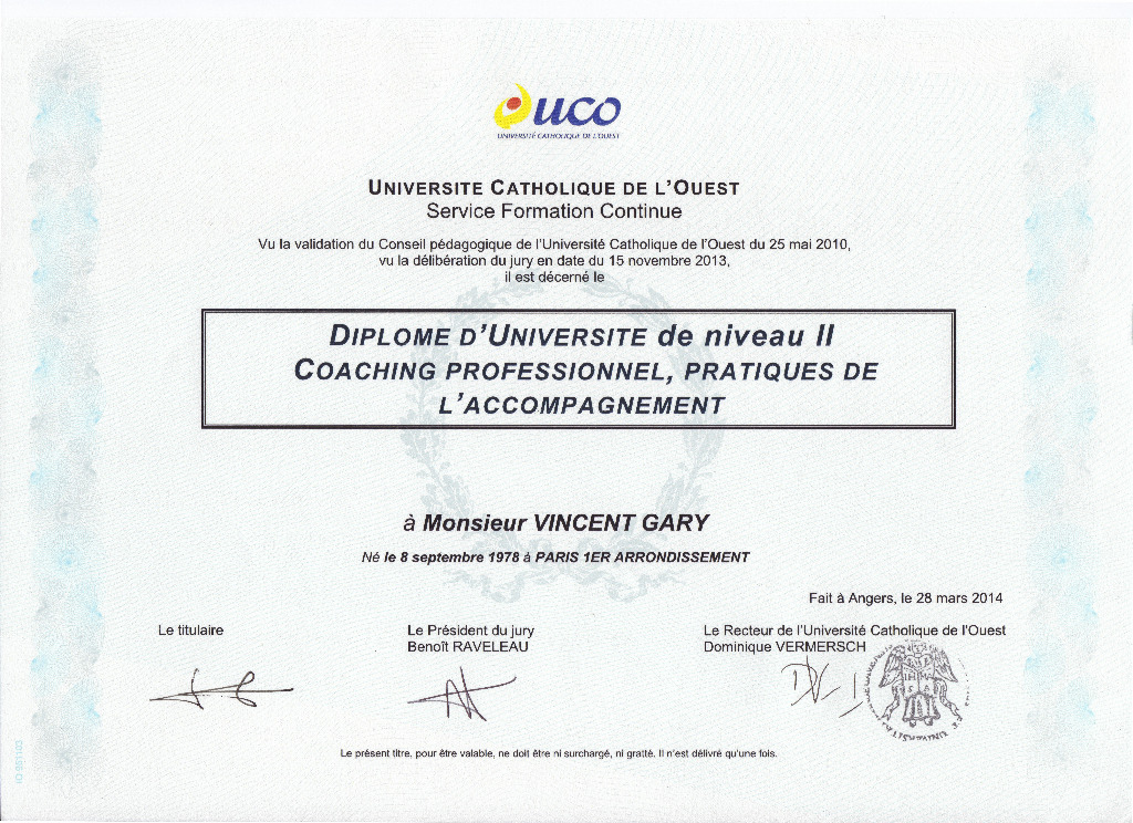 photo diplome Vincent GARY