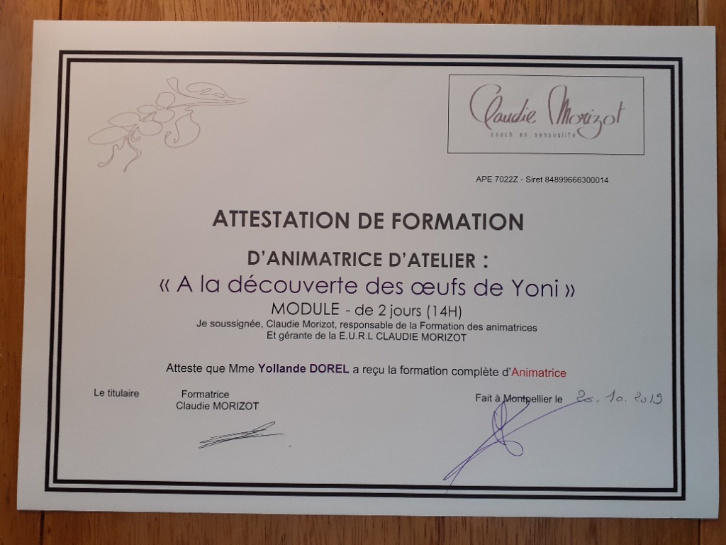 photo diplome yollande dorel