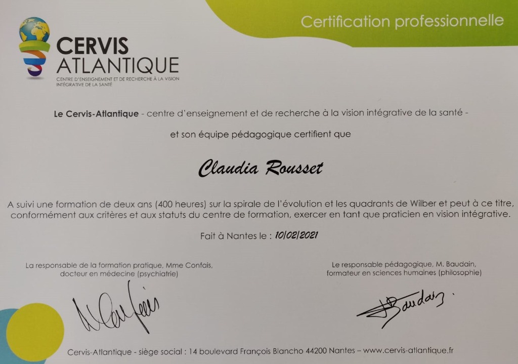 photo diplome Claudia ROUSSET