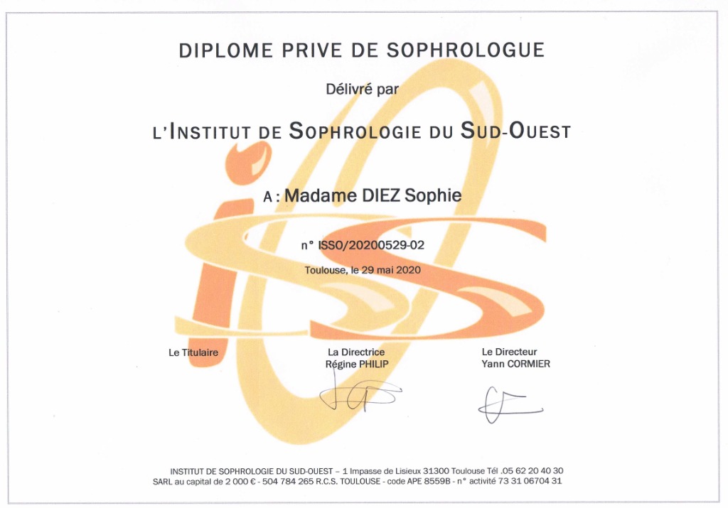 photo diplome Sophie Diez