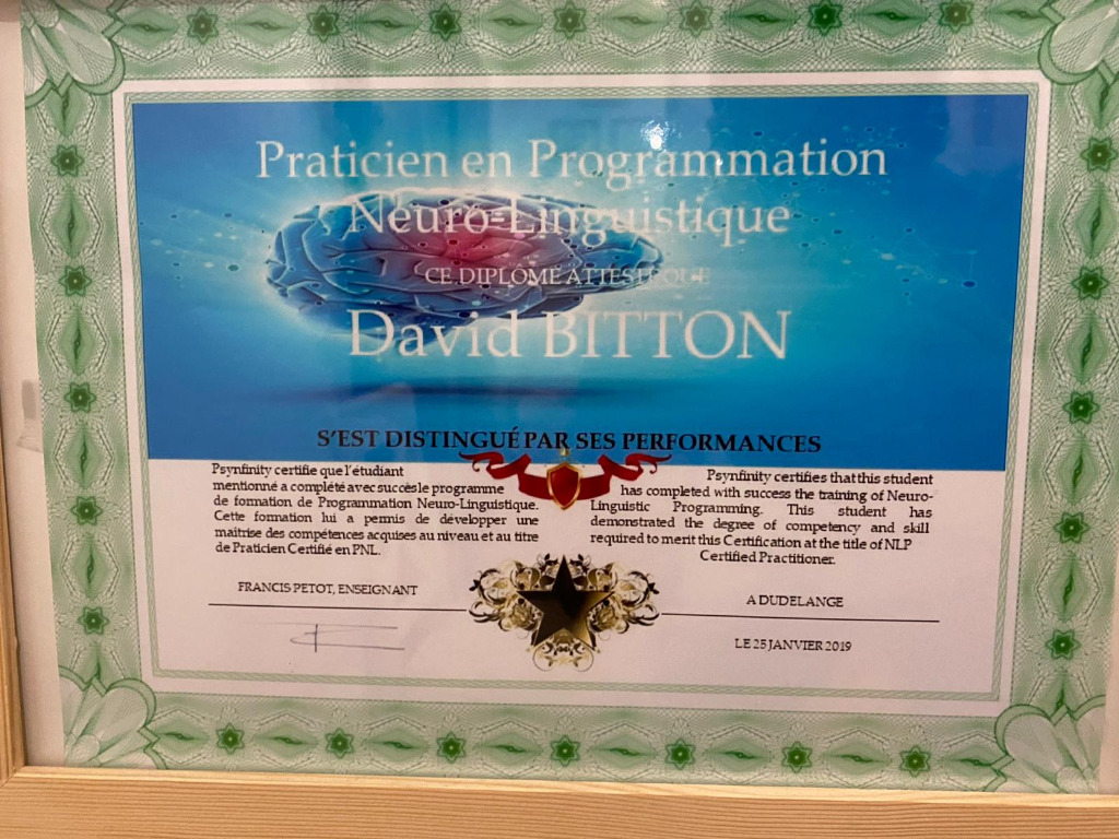 photo diplome David BITTON