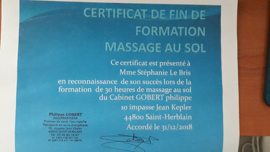 photo diplome Stéphanie Le Bris