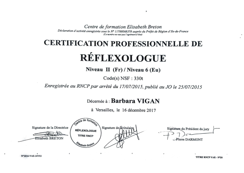 photo diplome Barbara Vigan