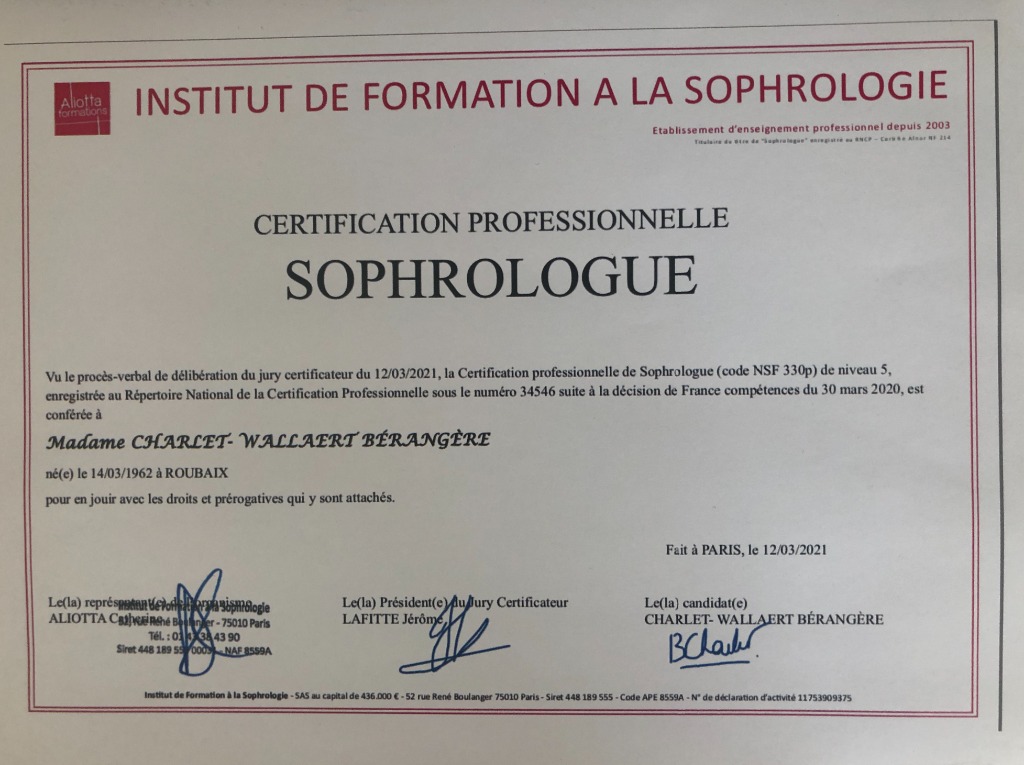 photo diplome Bérangère Charlet