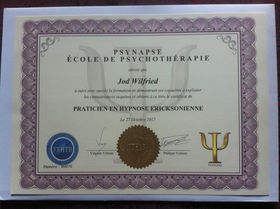photo diplome Wilfried Jod EsprHy