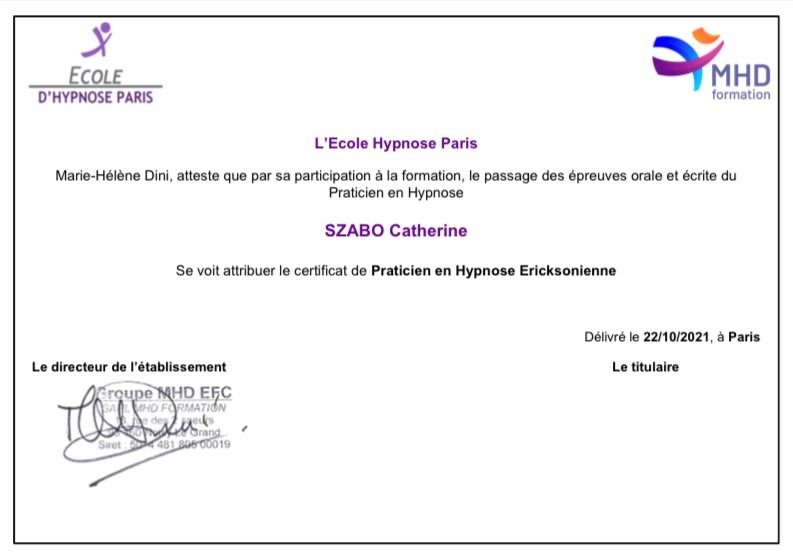 photo diplome Catherine Szabo