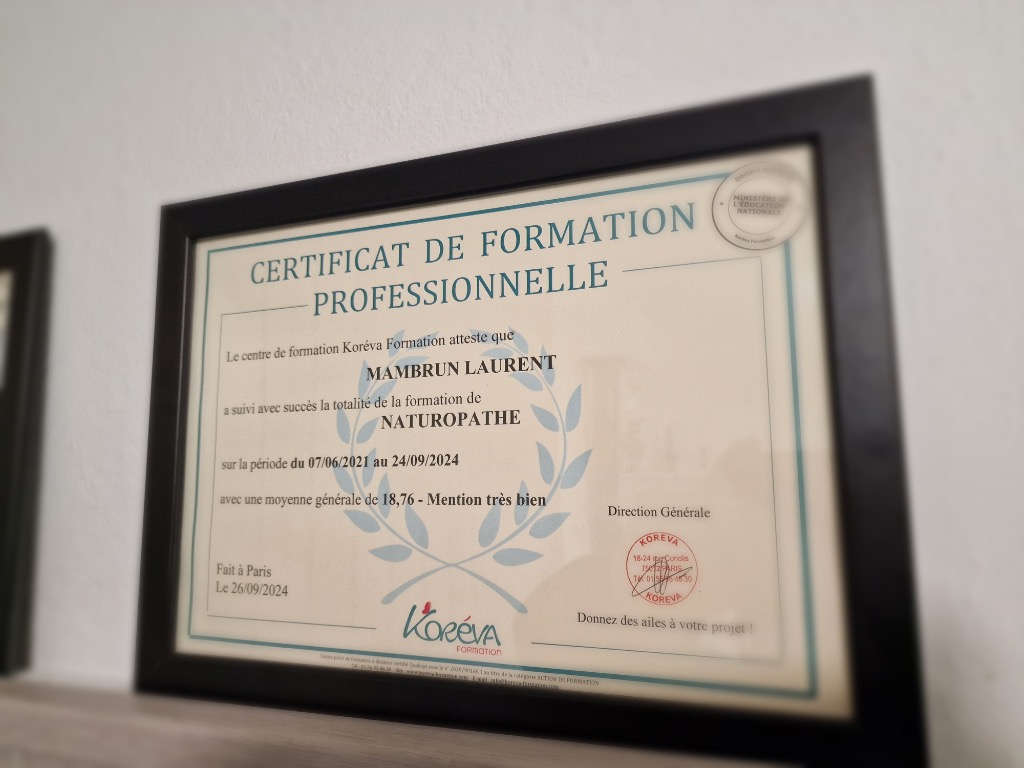 photo diplome Laurent MAMBRUN - Les pensées positives