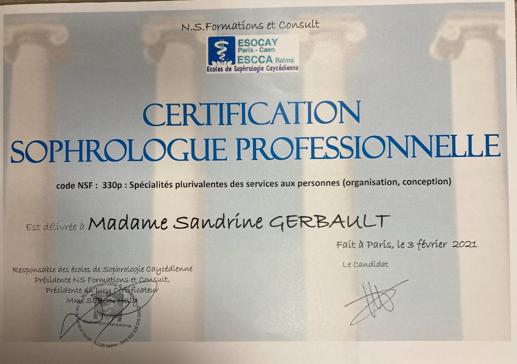 photo diplome GERBAULT SANDRINE