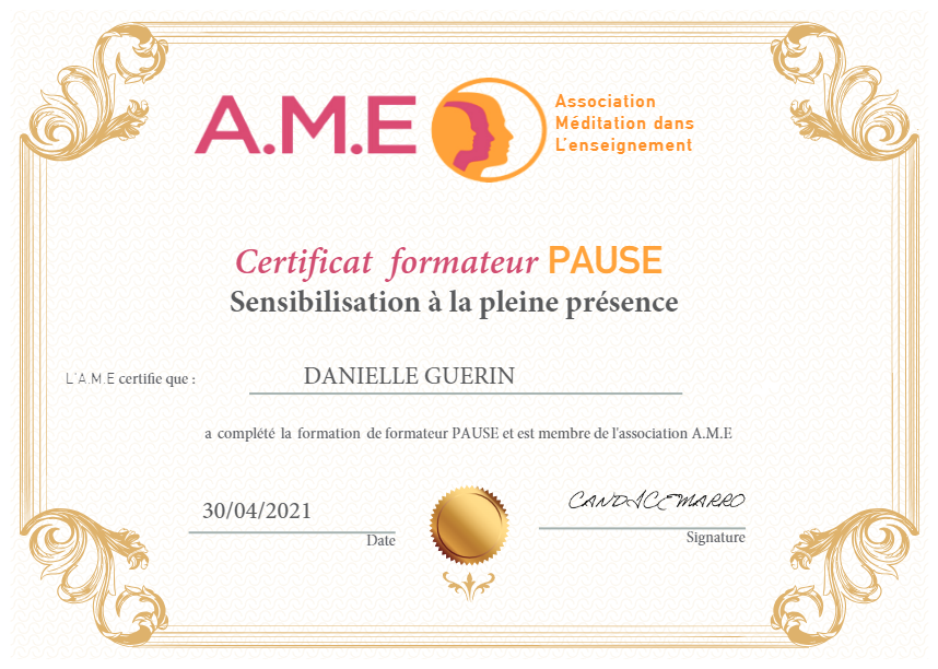 photo diplome Danielle GUERIN