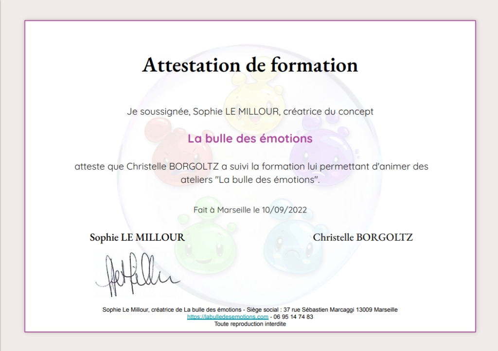 photo diplome Christelle BORGOLTZ