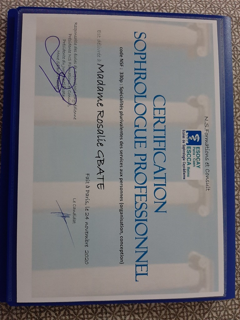 photo diplome Rosalie Gbate