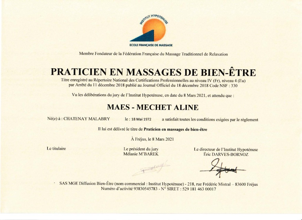 photo diplome Aline Maes