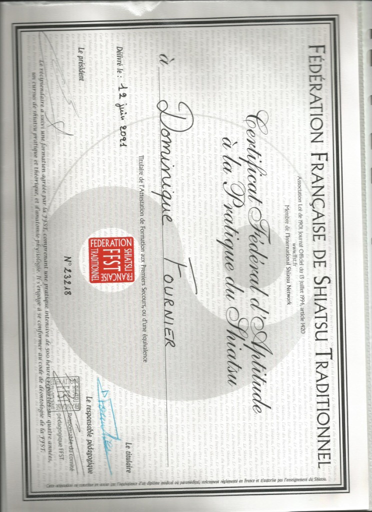 photo diplome Dominique Fournier