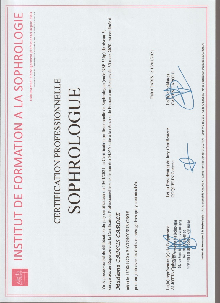 photo diplome Carole CAMUS