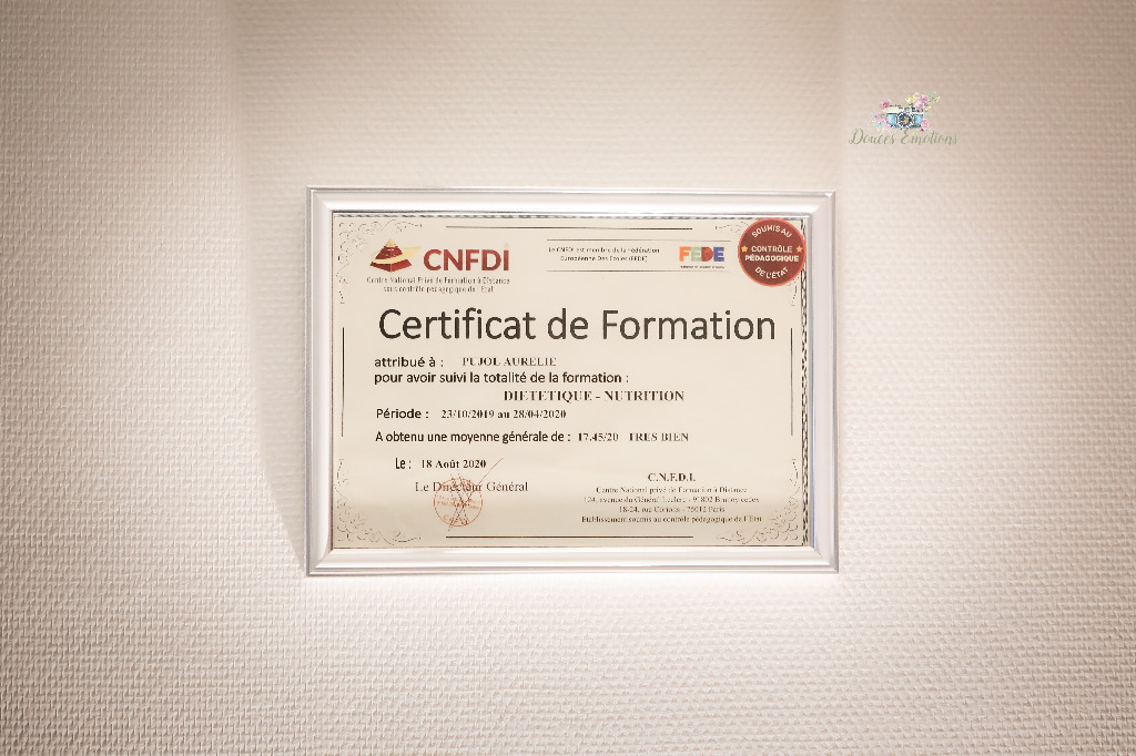 photo diplome Nutrition-conseils
