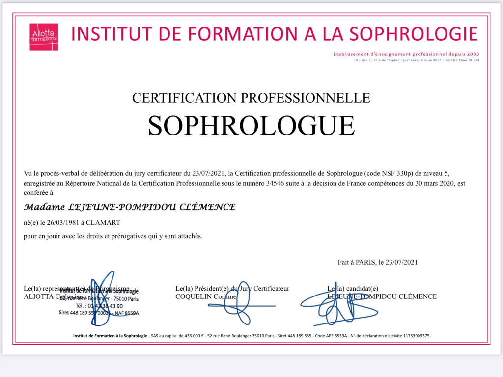 photo diplome Clémence Lejeune-Pompidou